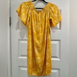 a.n.a tropical smocked dress